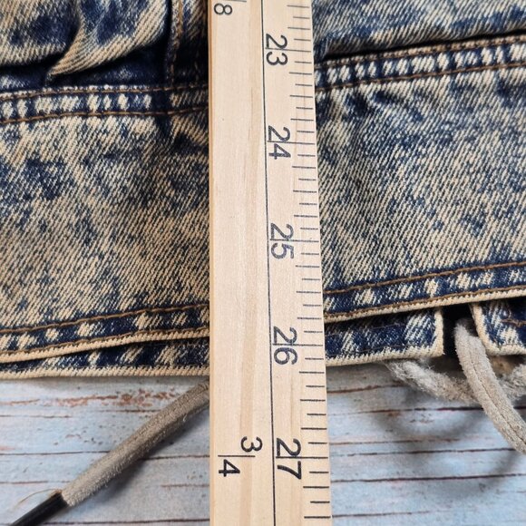 Vintage Rock Creek Fringe Western Style Denim Jacket, Men's Large - Picture 5 of 6